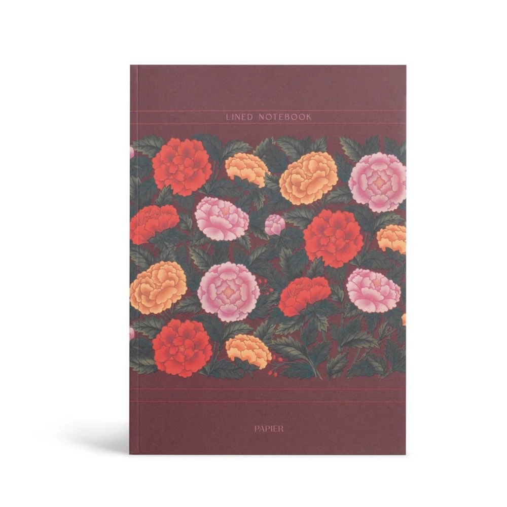 Papier Lined Notebook, A5 Softcover - Classic Floral